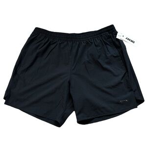 DKNY Men’s Shorts Size XL NWT Black Lined UPF40 Active Summer